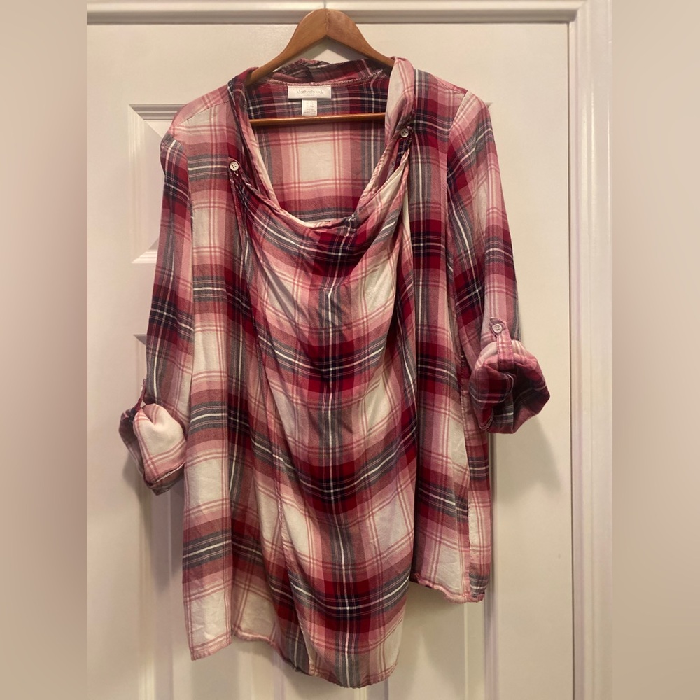 Motherhood Lightweight Flannel Top/Cover Up